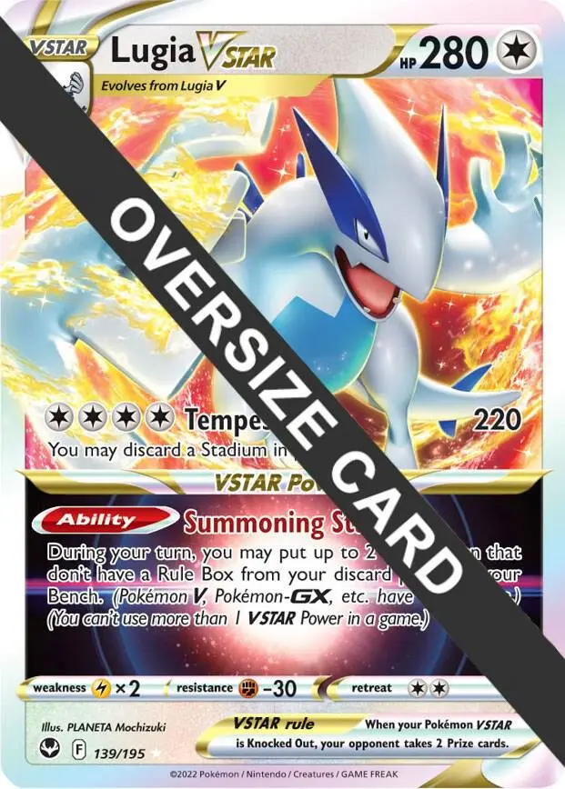 Lugia VSTAR, Jumbo cards 139/195