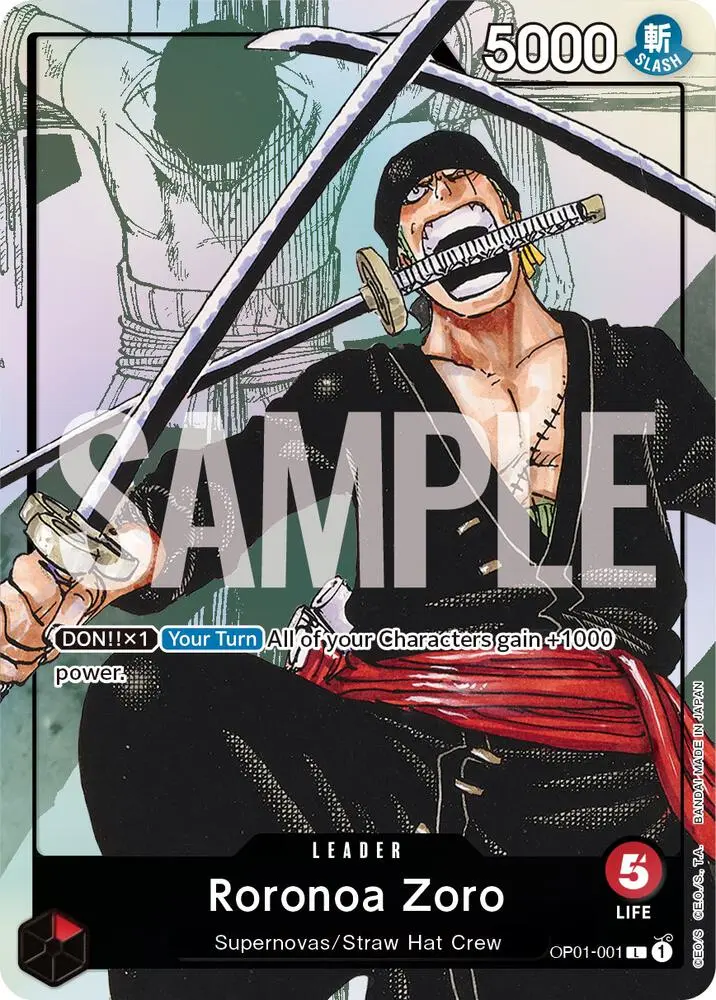 Roronoa Zoro (Alt Art), One Piece Promotion Cards OP01-001
