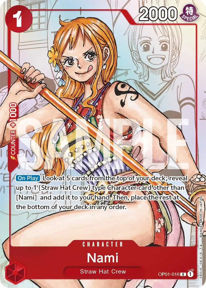 Nami (Alt Art), One Piece Promotion Cards OP01-016