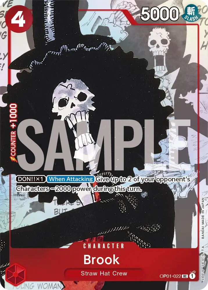 Brook (Alt Art), One Piece Promotion Cards OP01-022