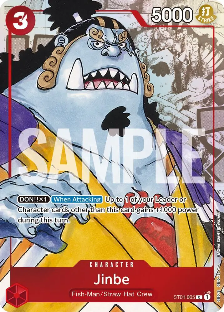 Jinbe (Alt Art), One Piece Promotion Cards ST01-005
