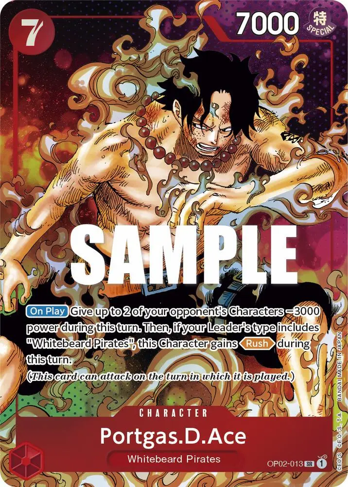 Portgas.D.Ace (Alt Art), Paramount War OP02-013