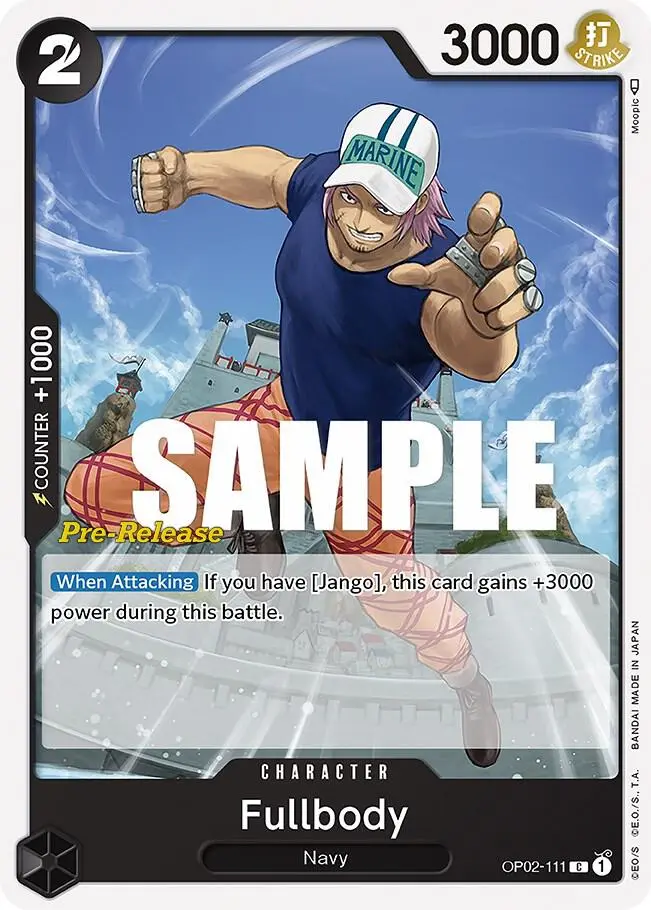 Fullbody, Paramount War Pre-Release Cards OP02-111