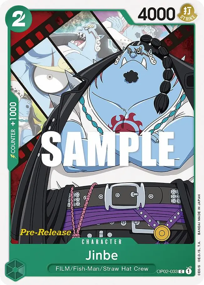 Jinbe, Paramount War Pre-Release Cards OP02-033