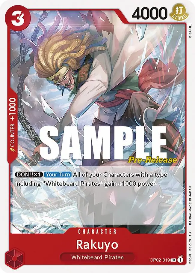 Rakuyo, Paramount War Pre-Release Cards OP02-019