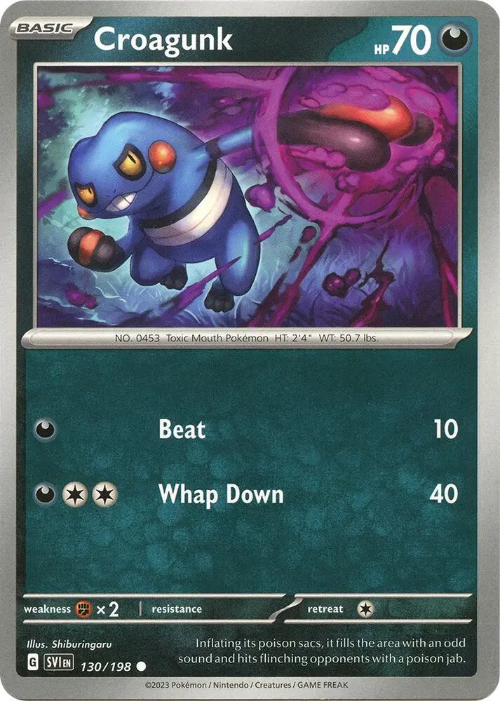 Croagunk, Scarlet & Violet 130/198