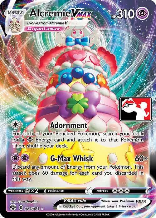 Alcremie VMAX, Prize Pack Series Cards 023/073