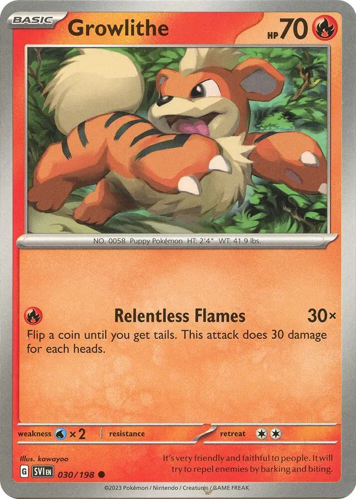 Growlithe, Scarlet & Violet 030/198