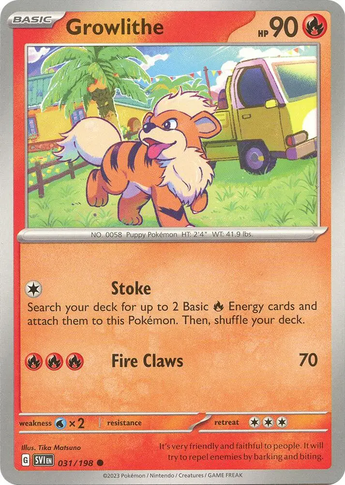 Growlithe, Scarlet & Violet 031/198