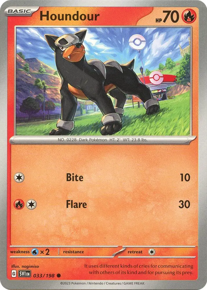 Houndour, Scarlet & Violet 033/198