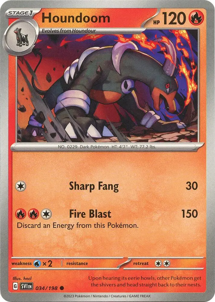 Houndoom, Scarlet & Violet 034/198