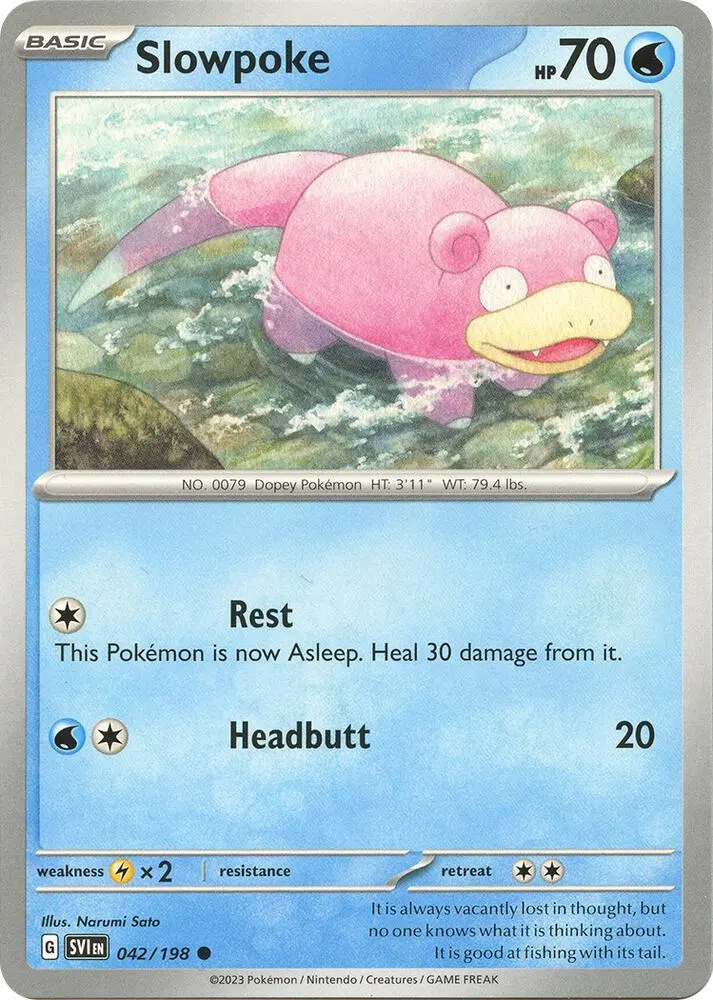 Slowpoke, Scarlet & Violet 042/198