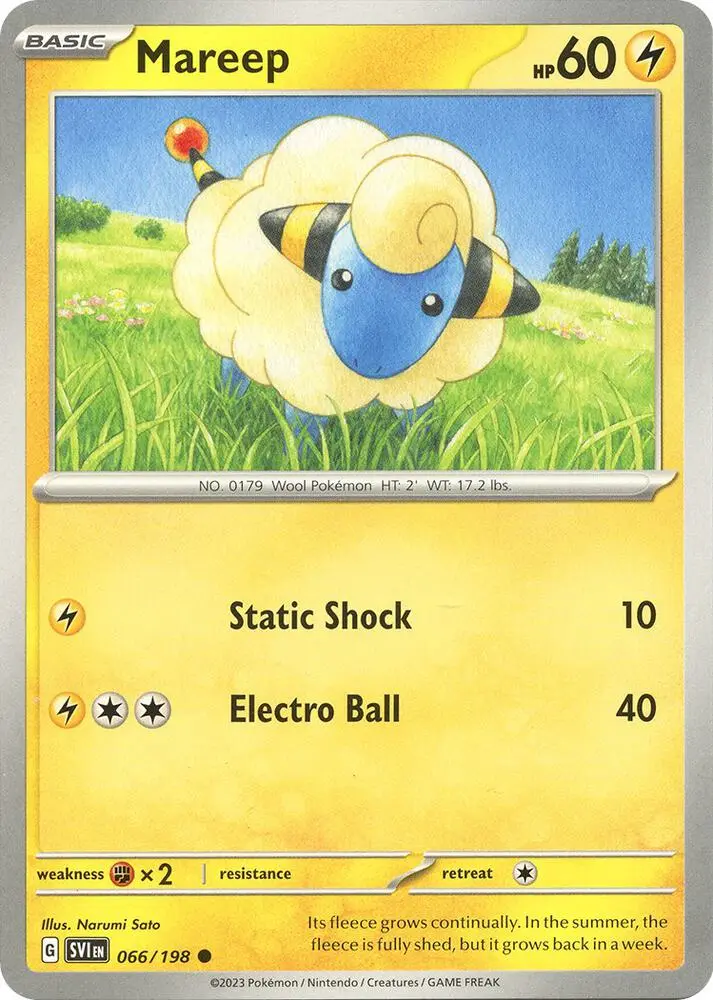 Mareep, Scarlet & Violet 066/198