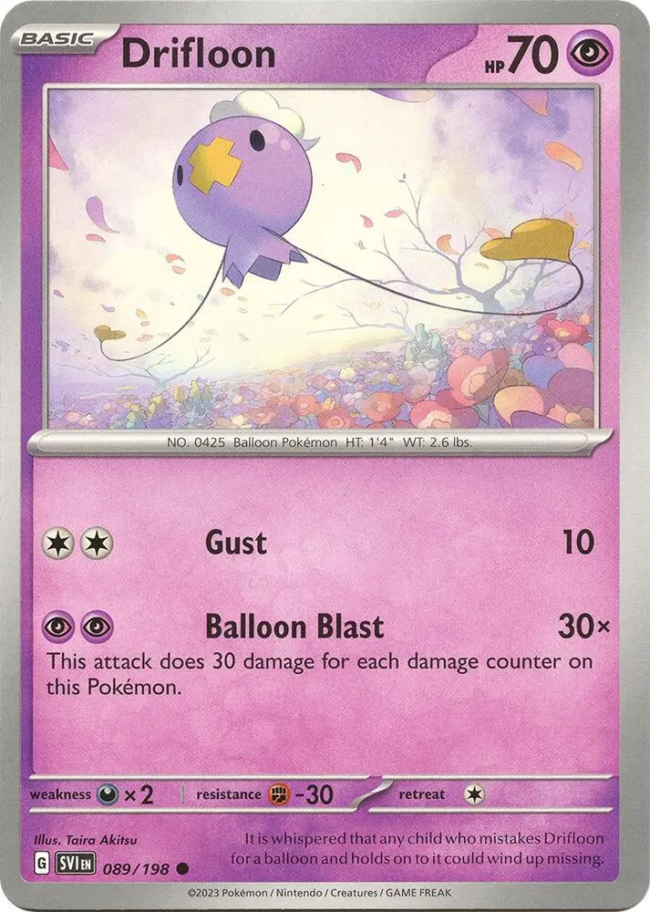 Drifloon, Scarlet & Violet 089/198