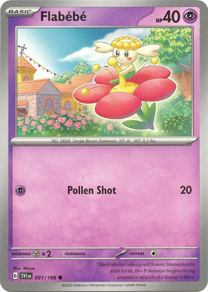 Flabébé, Scarlet & Violet 091/198
