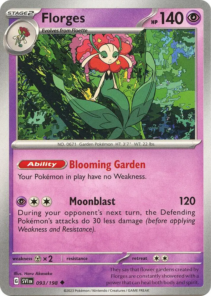 Florges, Scarlet & Violet 093/198