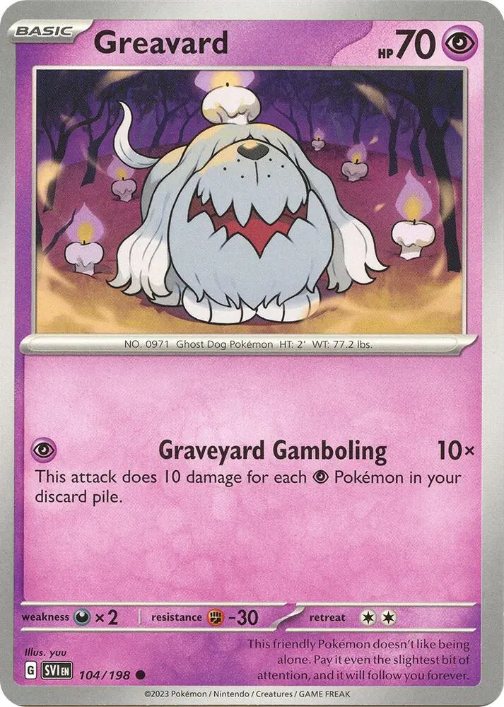 Greavard, Scarlet & Violet 104/198