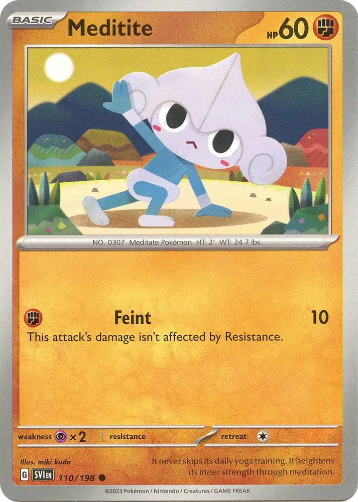 Meditite, Scarlet & Violet 110/198