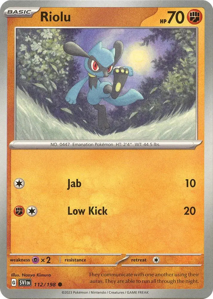 Riolu, Scarlet & Violet 112/198
