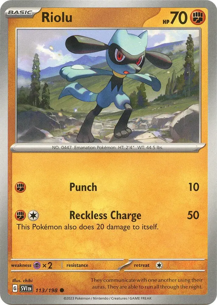 Riolu, Scarlet & Violet 113/198