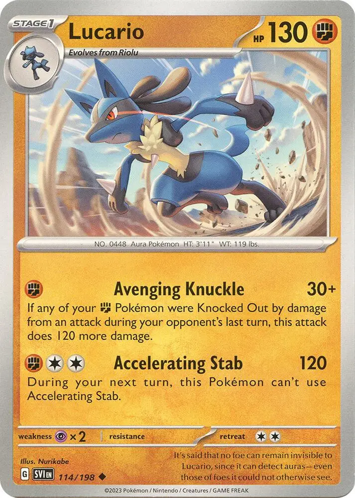 Lucario, Scarlet & Violet 114/198