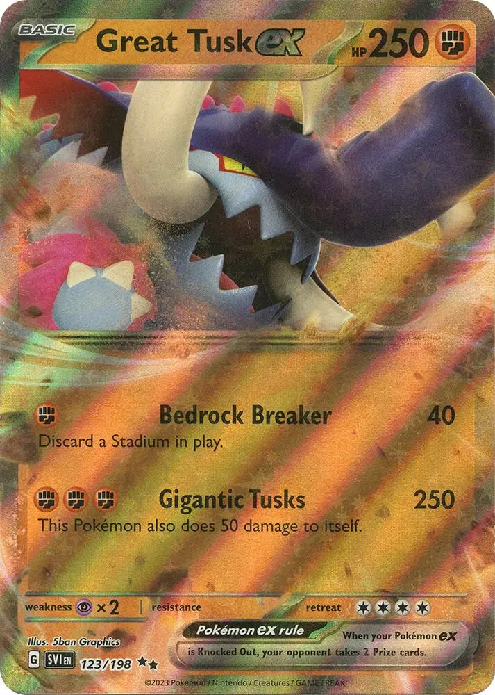 Great Tusk ex, Scarlet & Violet 123/198