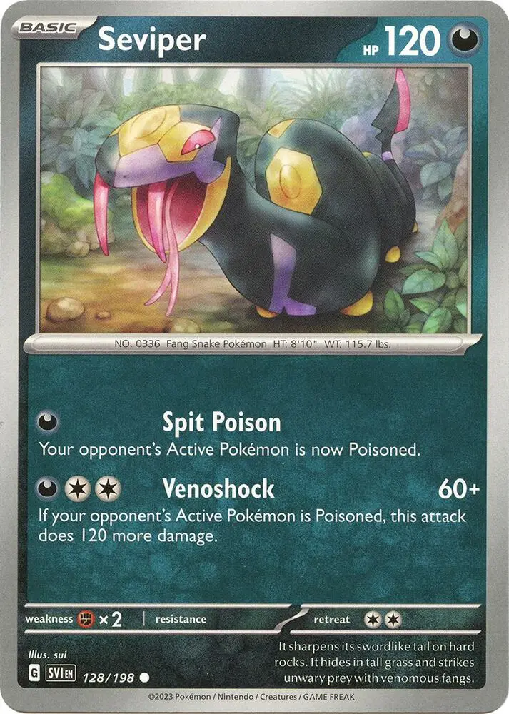 Seviper, Scarlet & Violet 128/198