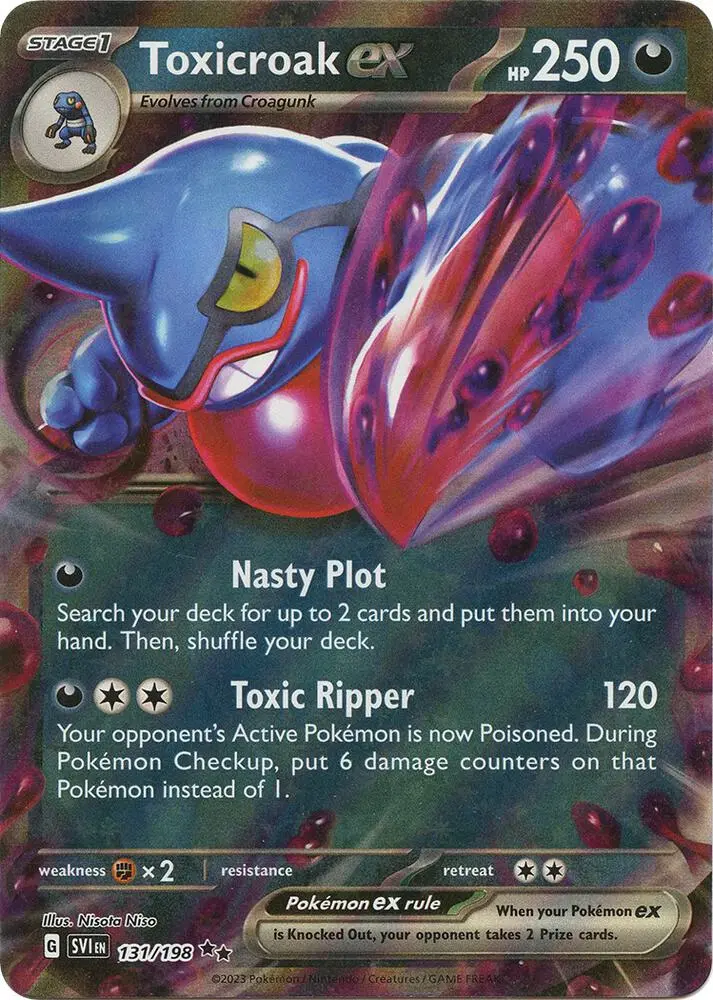 Toxicroak ex, Scarlet & Violet 131/198