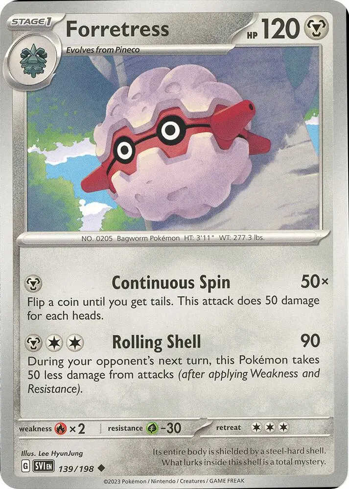 Forretress, Scarlet & Violet 139/198