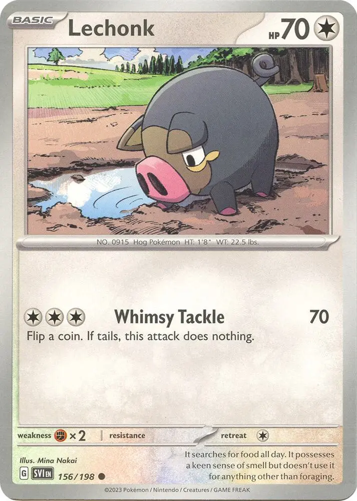 Lechonk, Scarlet & Violet 156/198