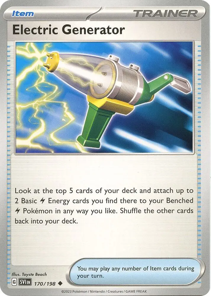 Electric Generator, Scarlet & Violet 170/198