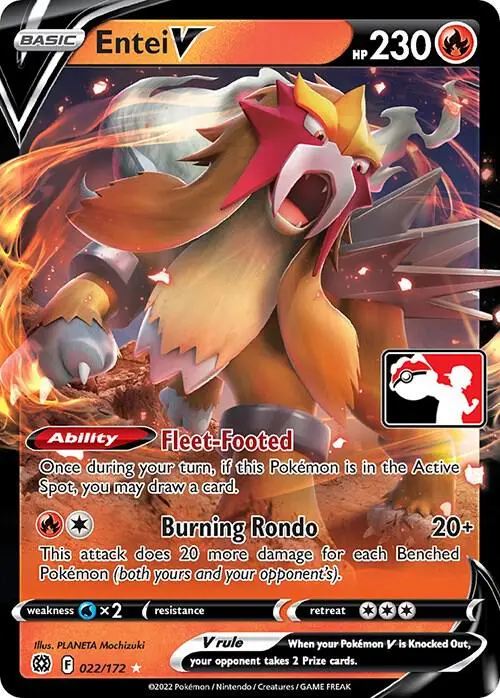 Entei V, Prize Pack Series Cards 022/172