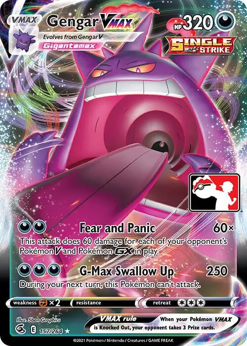 Gengar VMAX, Prize Pack Series Cards 157/264