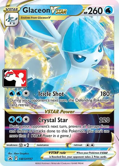 Glaceon VSTAR, Prize Pack Series Cards SWSH197