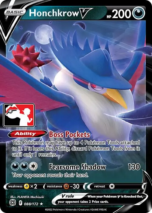 Honchkrow V, Prize Pack Series Cards 088/172