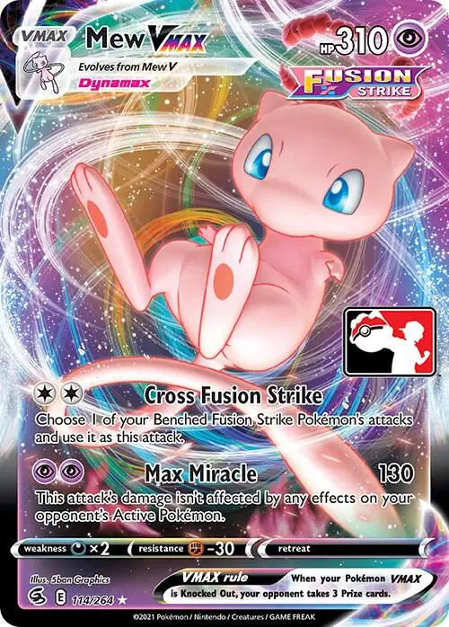 Mew VMAX, Prize Pack Series Cards 114/264