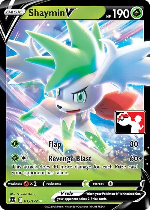 Shaymin V, Prize Pack Series Cards 013/172