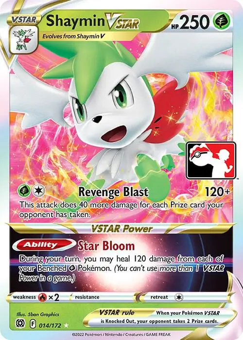 Shaymin VSTAR, Prize Pack Series Cards 014/172