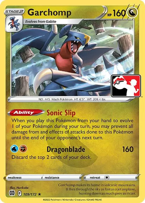 Garchomp, Prize Pack Series Cards 109/172