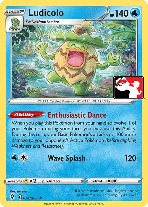 Ludicolo, Prize Pack Series Cards 034/203