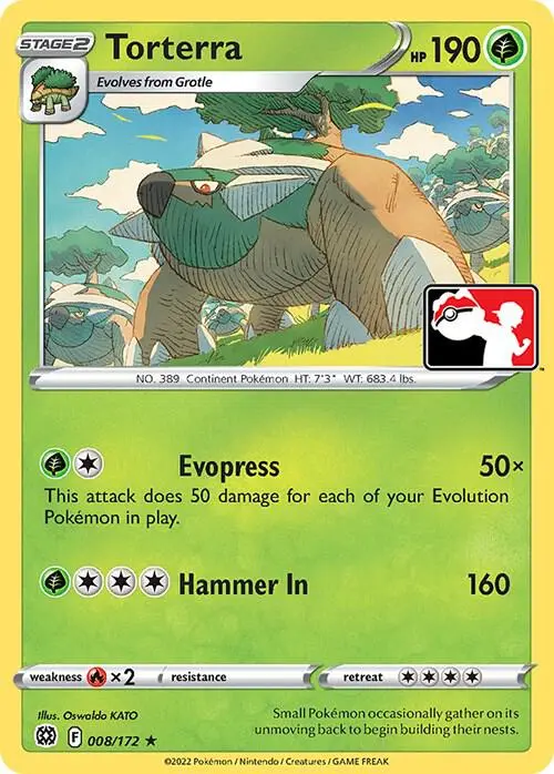 Torterra, Prize Pack Series Cards 008/172