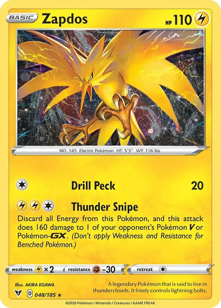 Zapdos, Miscellaneous Cards & Products 015/062