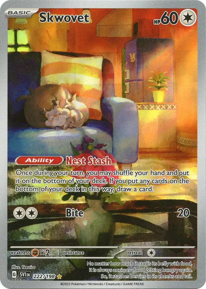 Skwovet, Scarlet & Violet 222/198
