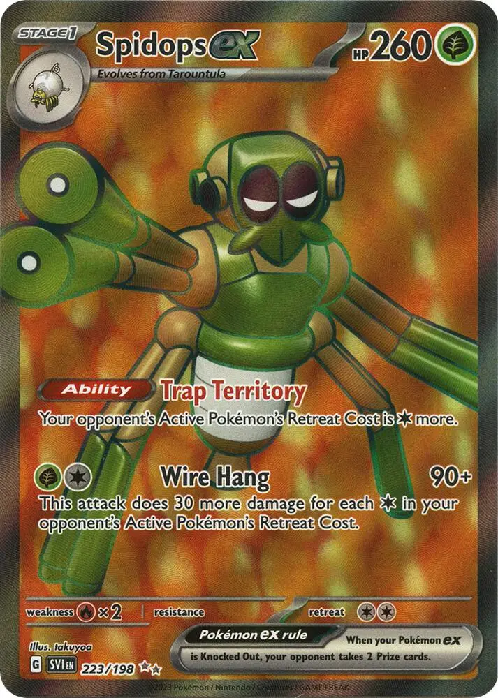 Spidops ex, Scarlet & Violet 223/198