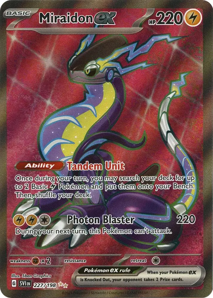 Miraidon ex, Scarlet & Violet 227/198