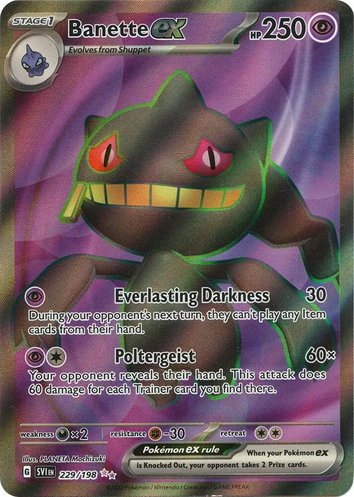 Banette ex, Scarlet & Violet 229/198