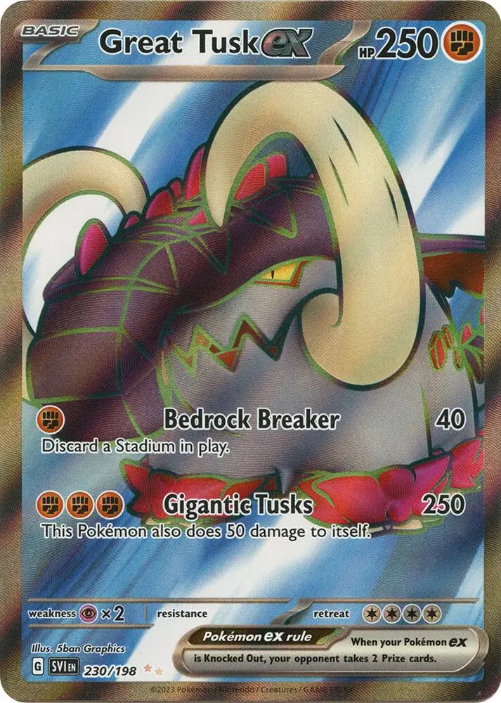 Great Tusk ex, Scarlet & Violet 230/198