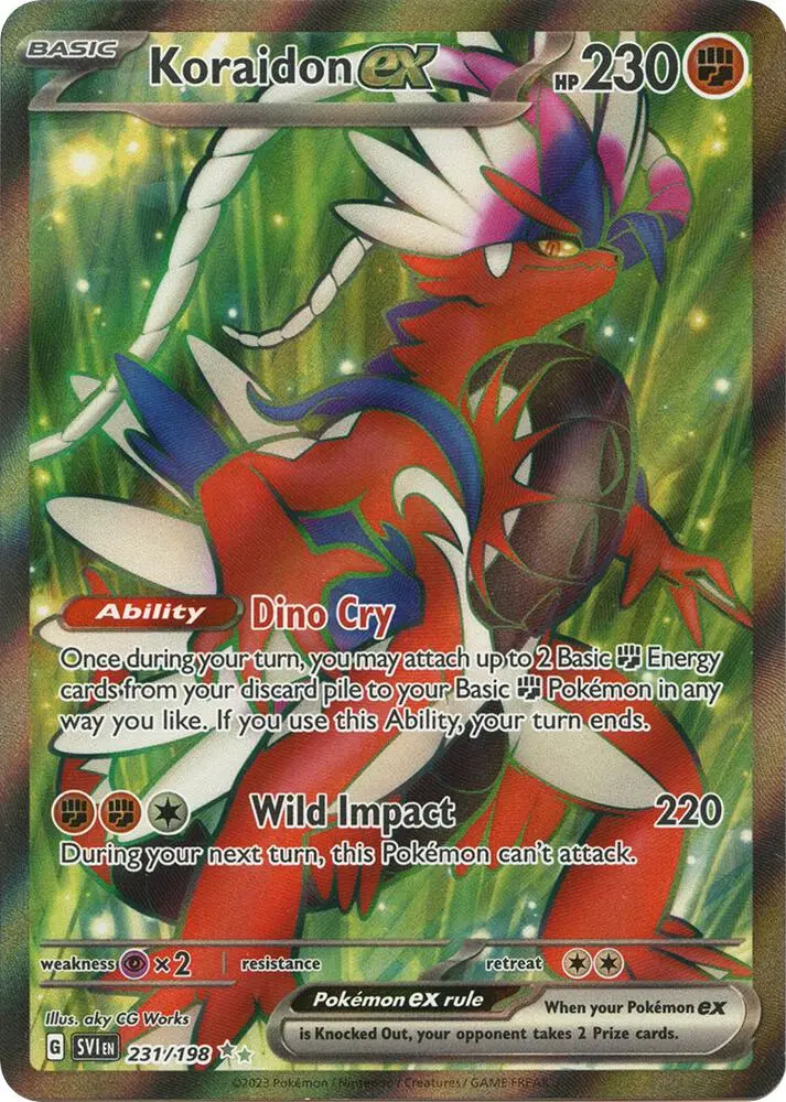 Koraidon ex, Scarlet & Violet 231/198