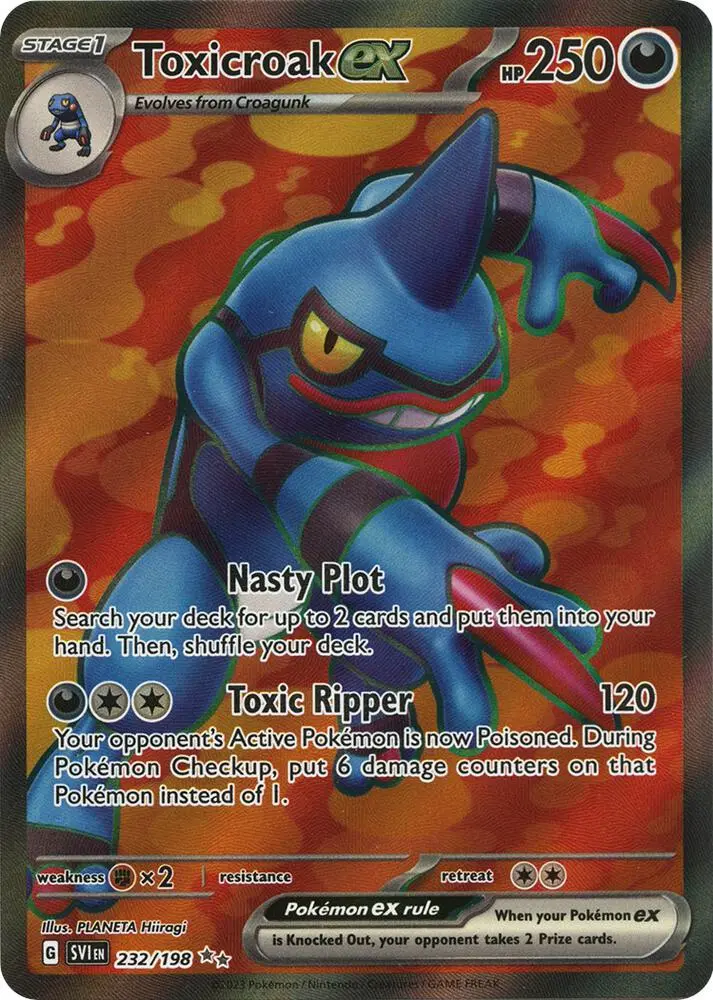 Toxicroak ex, Scarlet & Violet 232/198