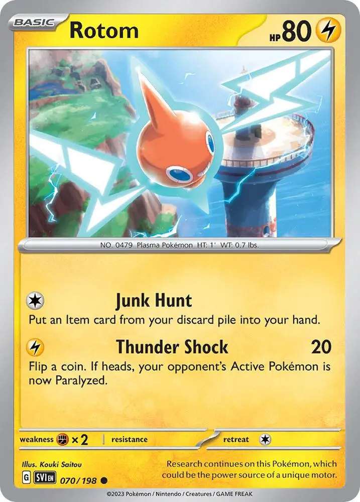 Rotom, Miscellaneous Cards & Products 070/198